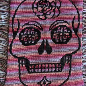 Mosaic Crochet Pattern - Sugar Skull